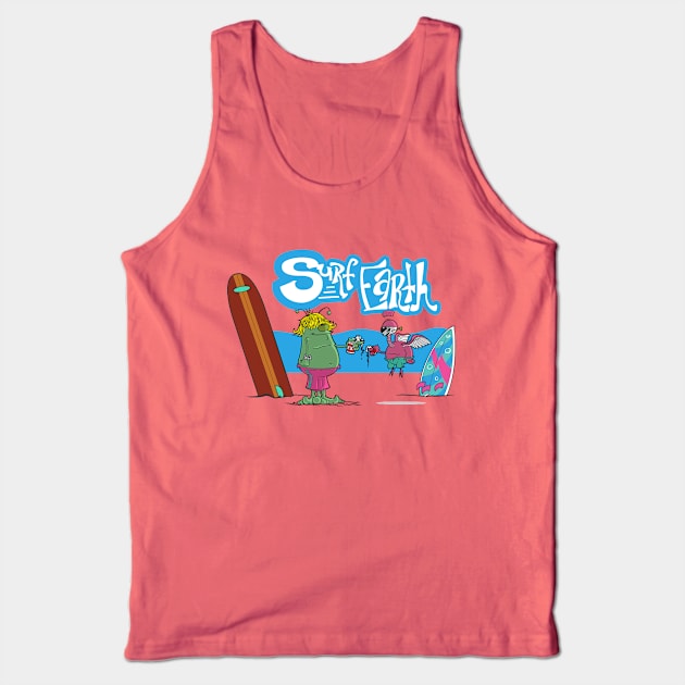 Surf Earth #1 Tank Top by WhalenIllustration